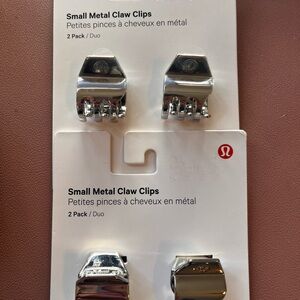 Lululemon Silver Metal Claw Clips-4